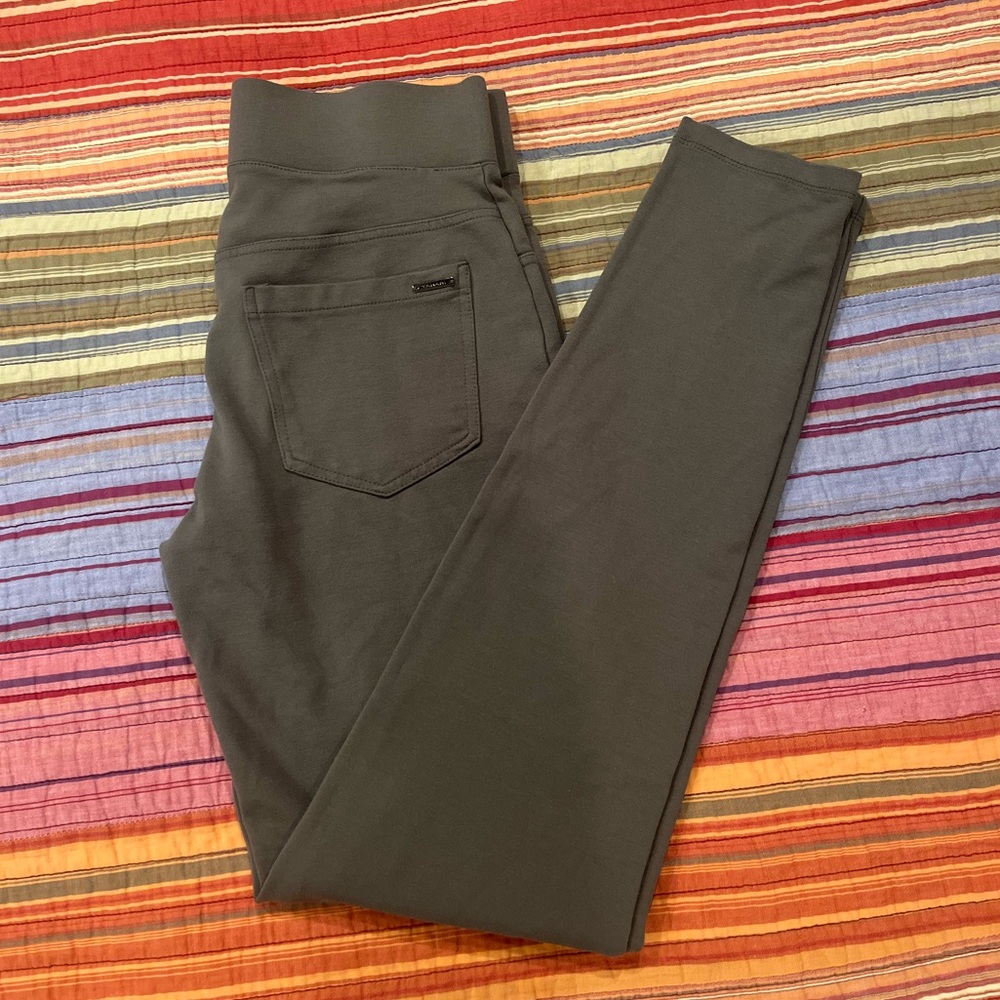 Tahari olive green stretch jeggings